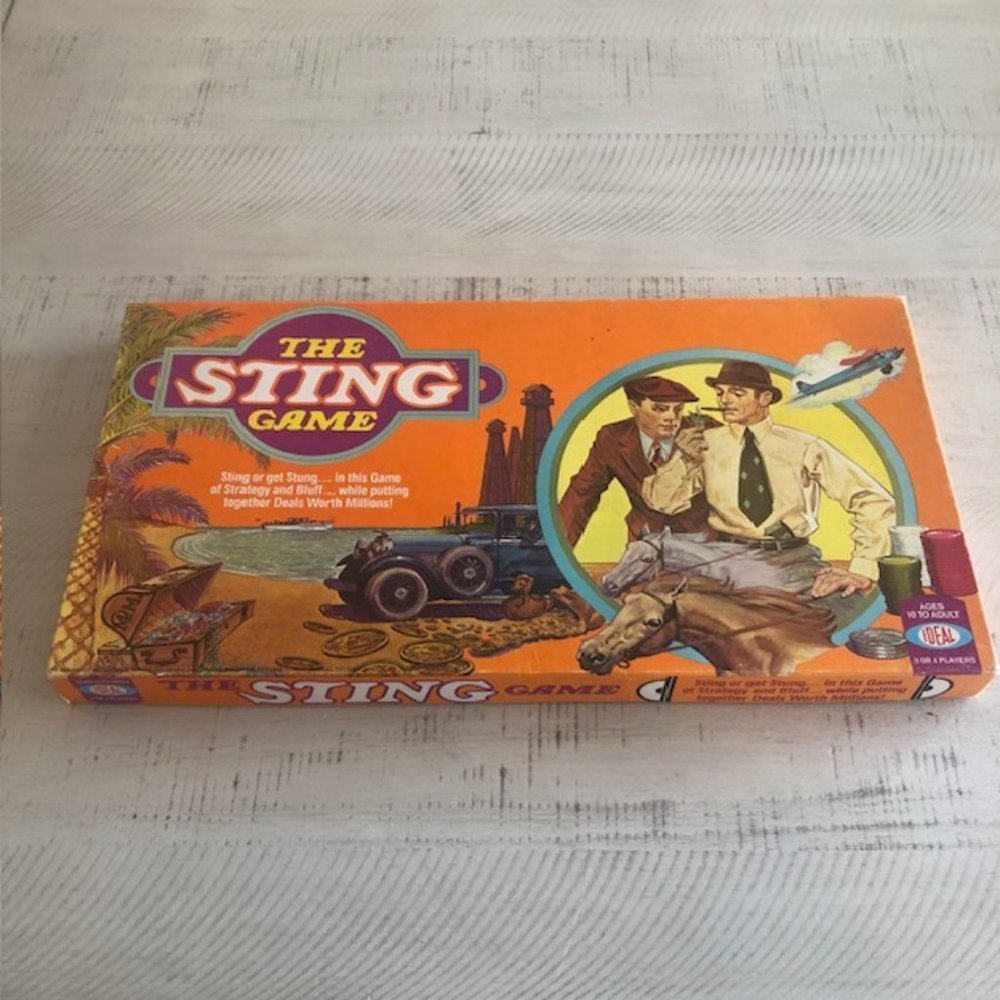 Rare, vintage 1976 Ideal The Sting Game (new in open box) - Picture 7 of 11